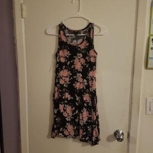 Black flower dress